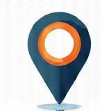 Map pin icon pointing to a location